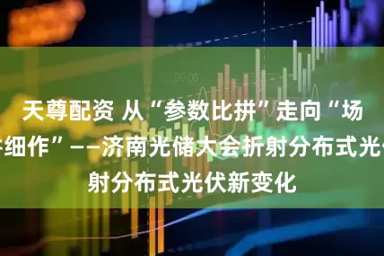 天尊配资 从“参数比拼”走向“场景化精耕细作”——济南光储大会折射分布式光伏新变化